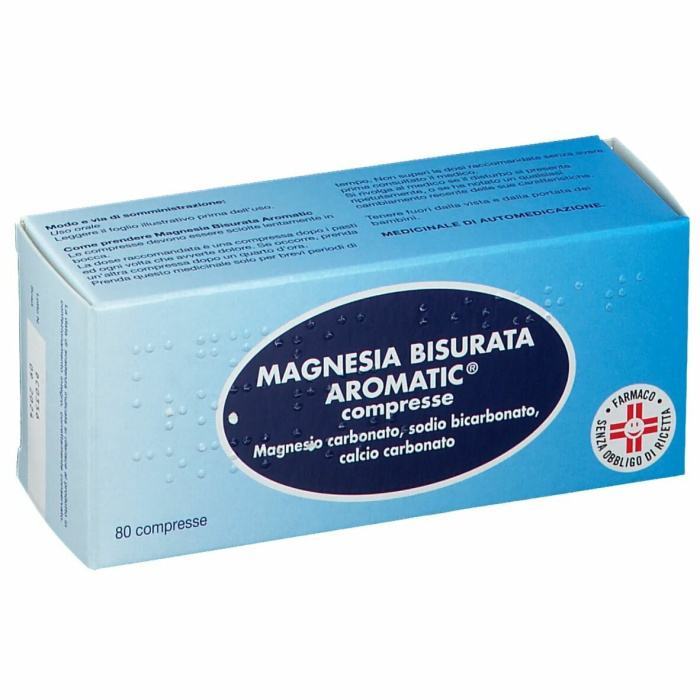 Magnesia bisurata aromatic magnesio antiacido 80 pastiglie
