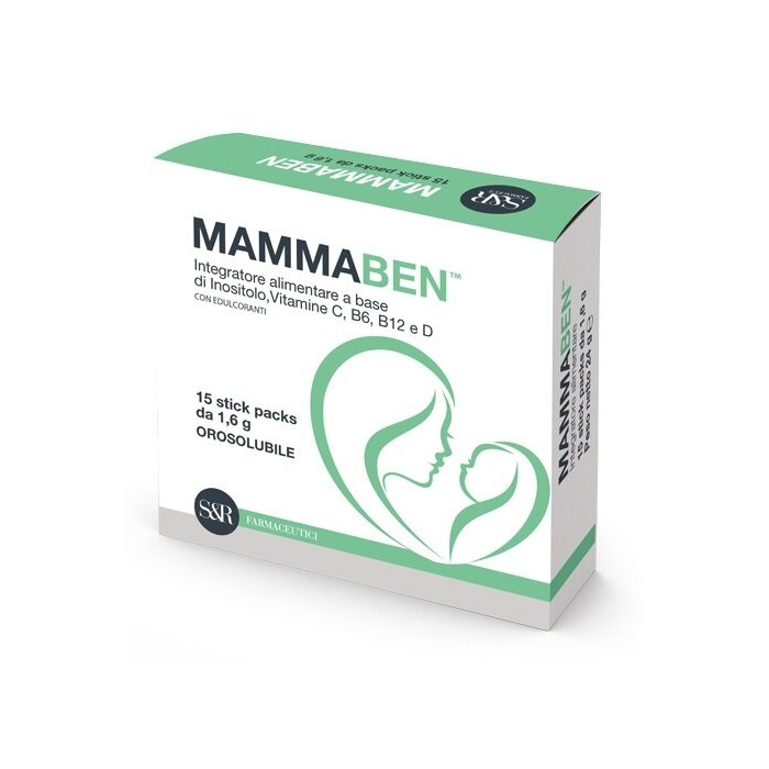 MammaBen Integratore di Vitamine15 stick packs