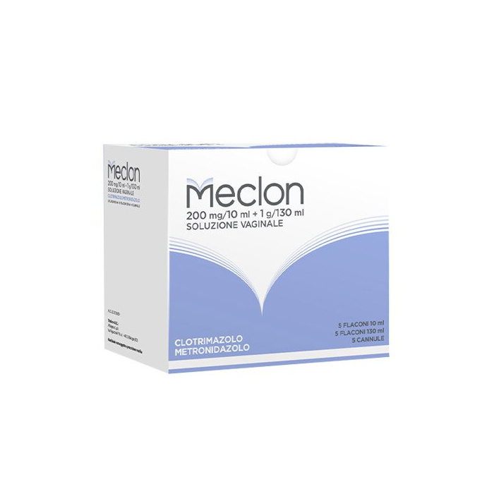 Meclon soluzione vaginale antimicotica e antibatterica 5 flaconi