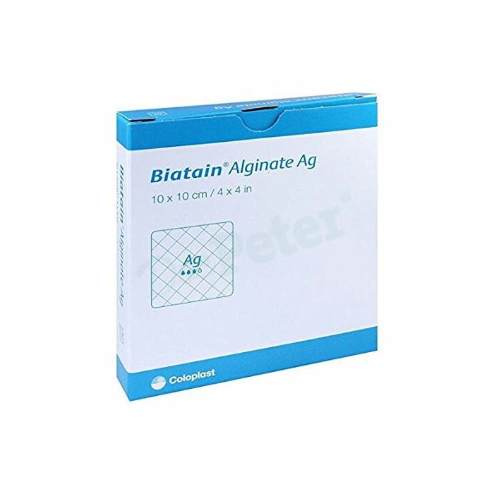 Medicazione di alginato e carbossimetilcellulosa rilascio ioni argento biatain alginate ag piastra 10x10cm 10 pezzi