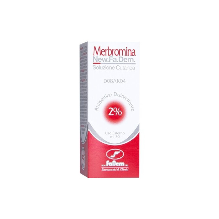 New fa dem merbromina 2% soluzione antisettico 30 ml con astuccio