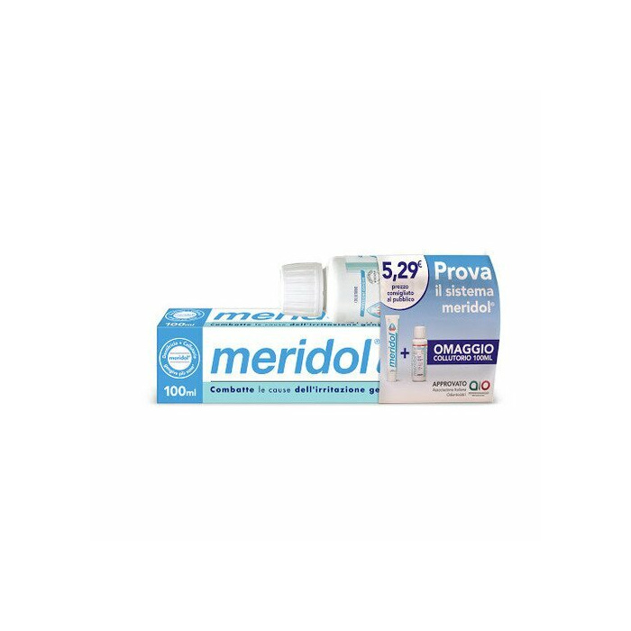Meridol dentifricio gengive sane + collutorio 100 ml