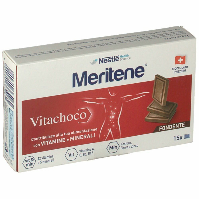 Meritene Vitachoco Fondente Con Vitamine e Minerali 15 Cioccolatini