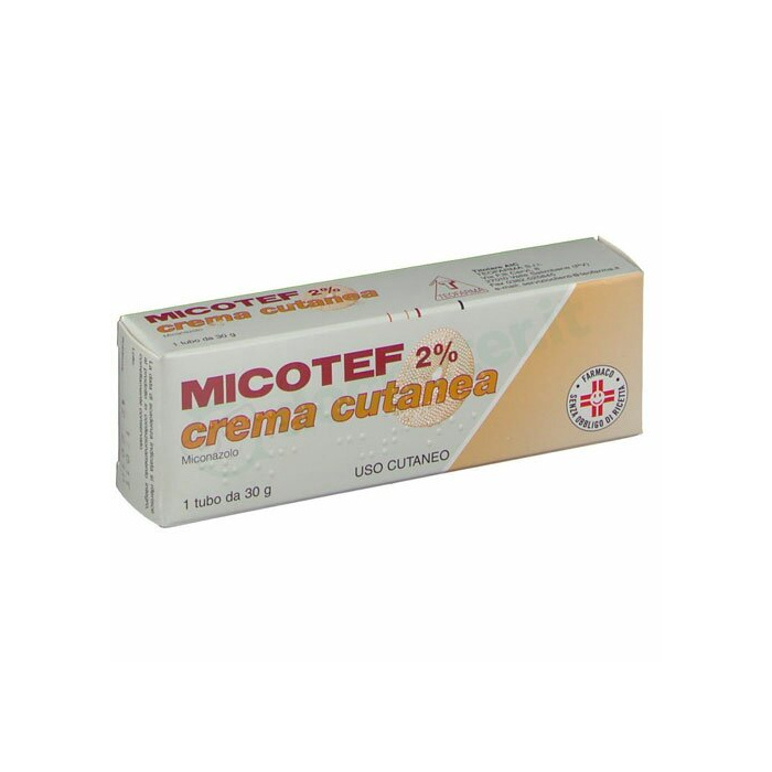 Micotef  2% miconazolo crema cutanea 30g