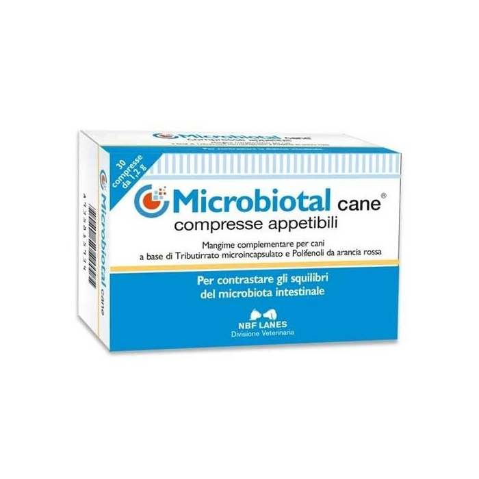 Nbf Lanes Microbiotal Cane Benessere Intestinale 30 Compresse