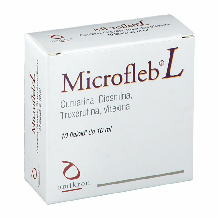 Microfleb L Integratore Sistema Linfatico 10 Fiale 10 ml