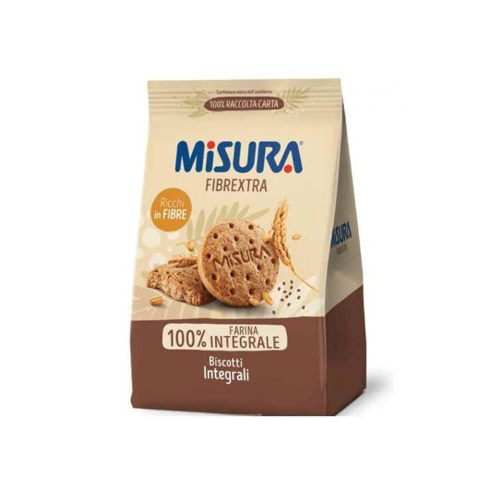 Misura Fibrextra Biscotti Integrali 100% Farina Integrale 330 g