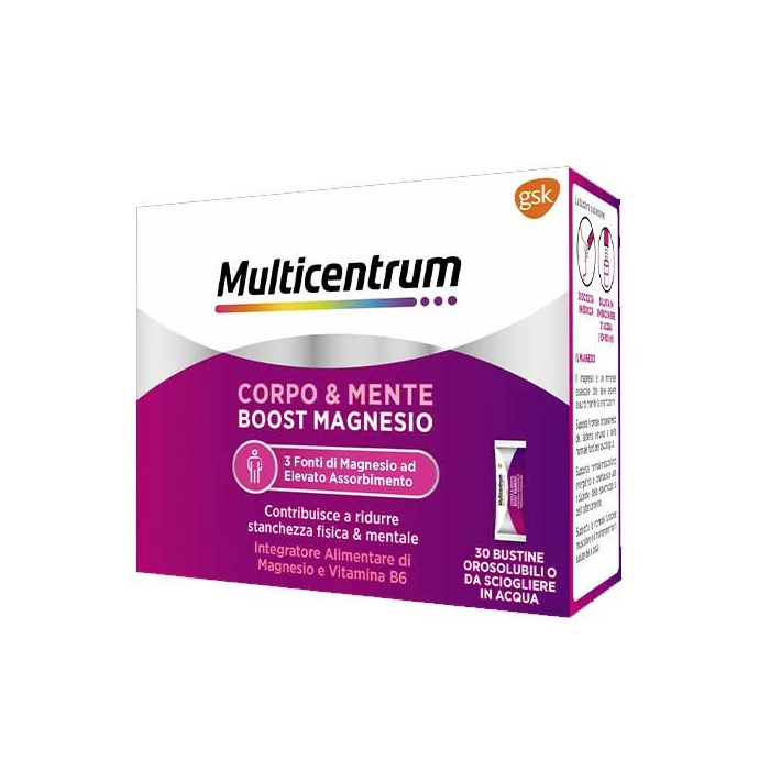 Multicentrum Corpo e Mente Boost Magnesio 30 Bustine