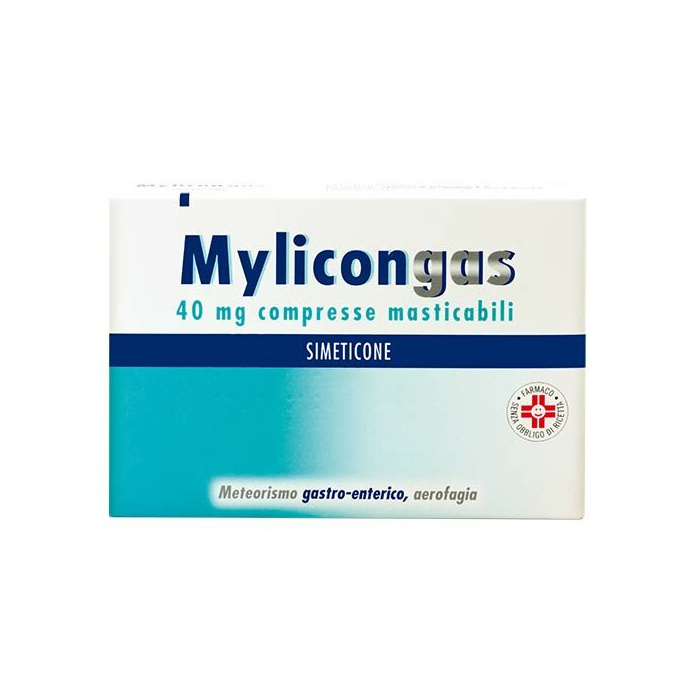 Mylicongas 40 mg simeticone meteorismo 50 compresse masticabili