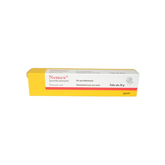 Nemex 21,62 mg/g pasta per uso orale per cani - 21,62 mg/g pasta orale per cani 1 tubo da 24 g