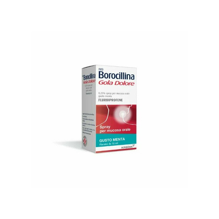 Neoborocillina gola dolore flurbiprofene spray 15 ml