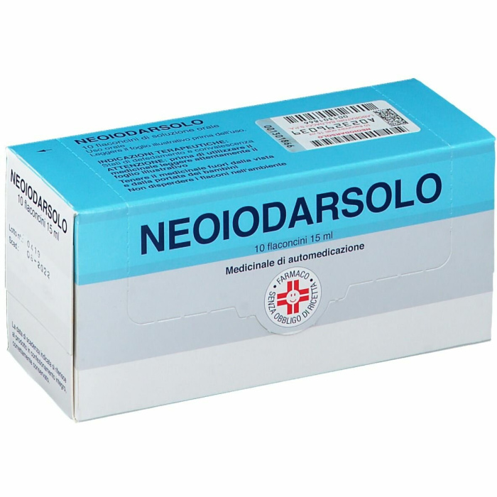 Neoiodarsolo l-arginina 10 flaconcini 15 ml