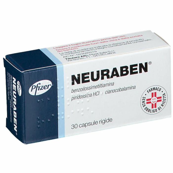 Neuraben 100 mg benzoilossimetiltiamina vitamina b 30 capsule