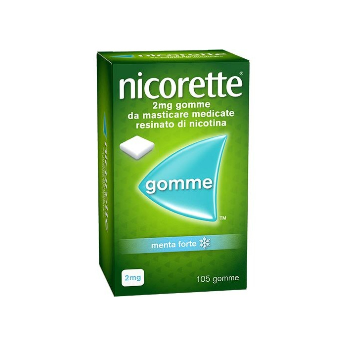Nicorette gomme 2 mg nicotina menta 105 gomme masticabili