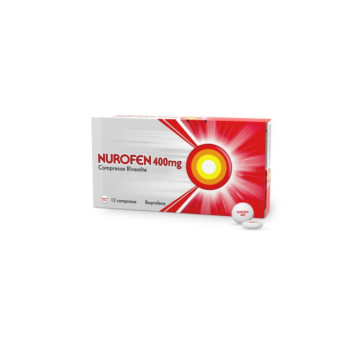 Nurofen 400 mg ibuprofene antidolorifico 12 compresse rivestite