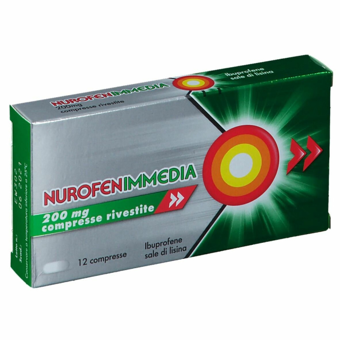 Nurofenimmedia 200 mg ibuprofene 12 compresse rivestite