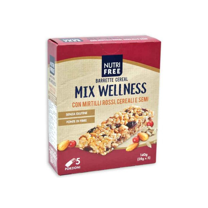 Nutrifree barrette cereal mix wellness 28 g x 5