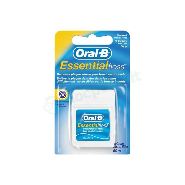 Oral-B Essential Floss Filo Interdentale Non Cerato 50 metri