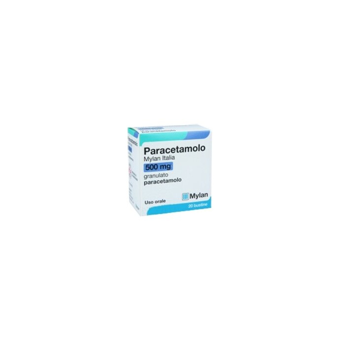 Paracetamolo 500 mg mylan granulato 20 bustine