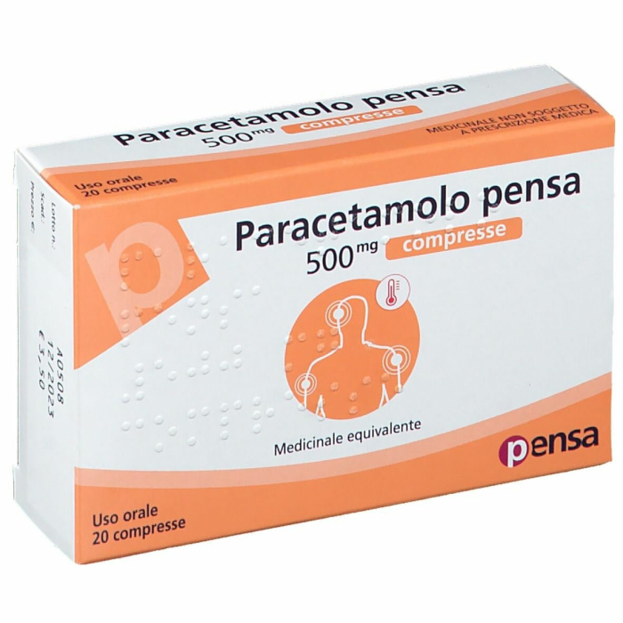 Paracetamolo 500 mg pensa 20 compresse