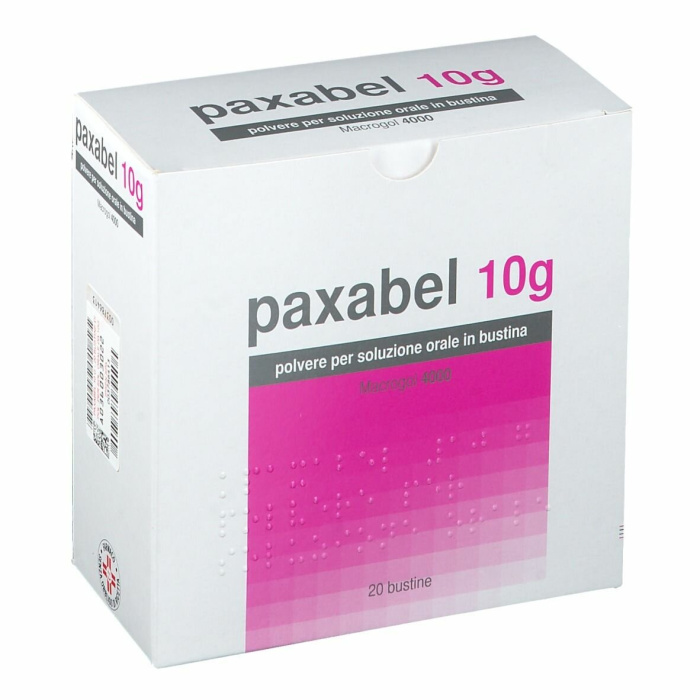 Paxabel 10g 20 bustine macrogol 4000