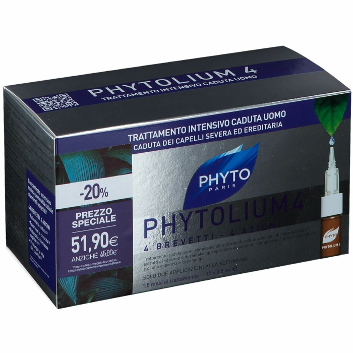 Phytolium 4 Trattamento Anticaduta Uomo 12x3,5 ml