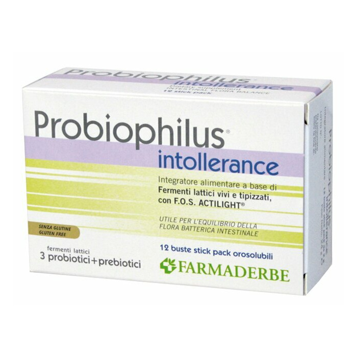 Probiophilus Intollerance Fermenti Lattici Vivi 12 bustine 24g