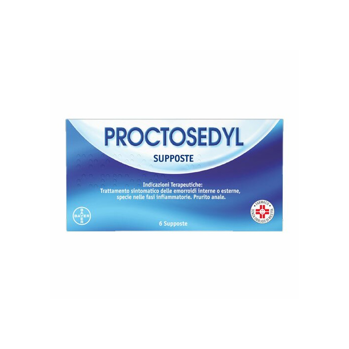 Proctosedyl 6 supposte emorroidi idrocortisone acetato