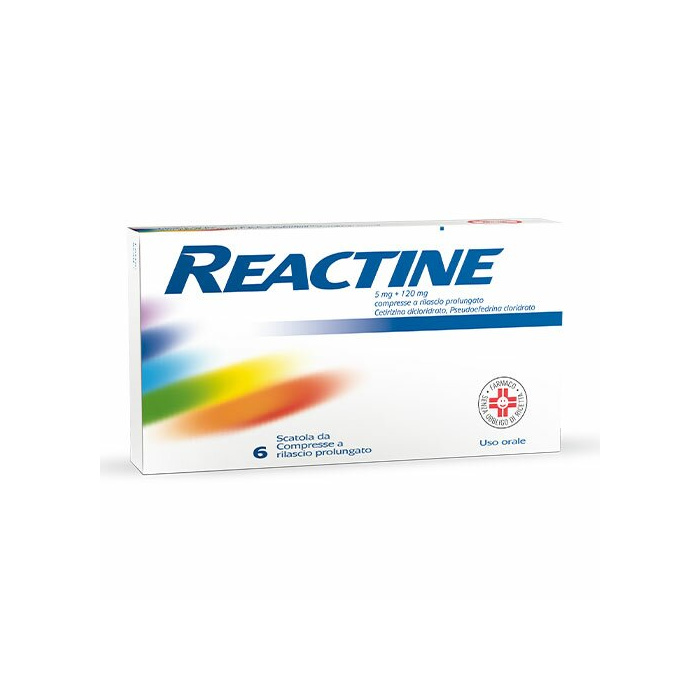 Reactine 6 compresse antistaminico