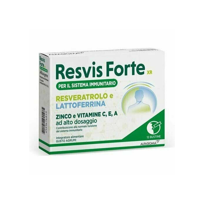 Resvis Forte XR Antiossidante e Difese Immunitarie 12 Bustine