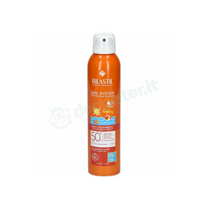 Rilastil sun system photo protection therapy spf50+ baby transparent spray 200 ml