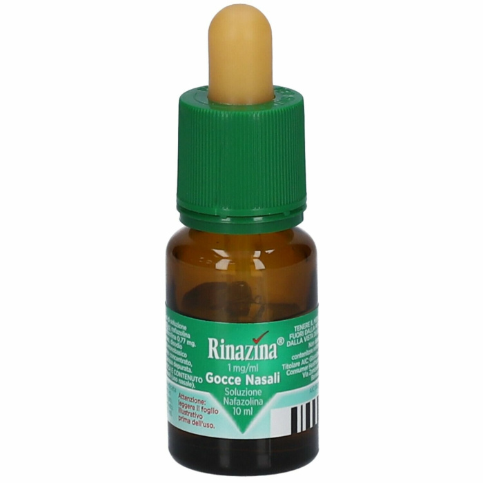 Rinazina adulti gocce nasali decongestionanti nafazolina 0,1% 10 ml