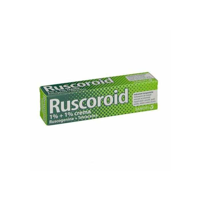 Ruscoroid 1%+1% crema rettale contro emorroidi 40 g