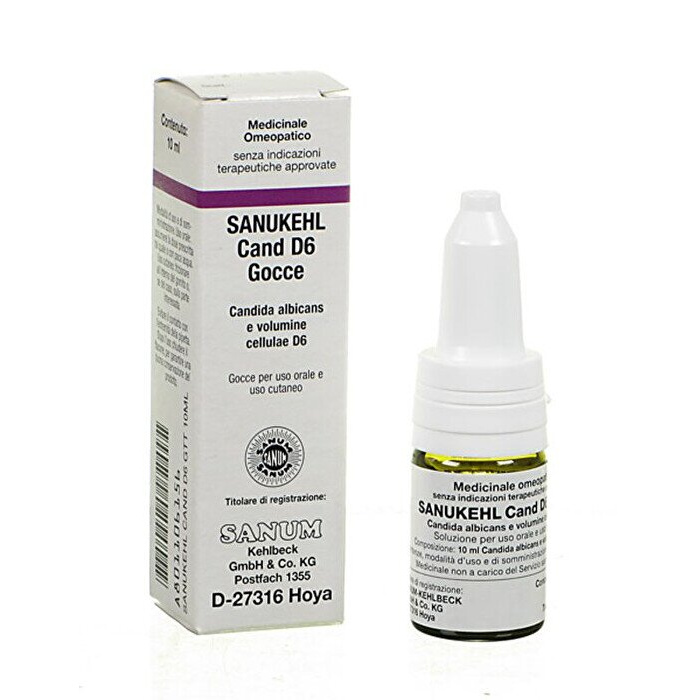 Sanukehl candeletta d6 gocce rimedio omeopatico contro le infezioni batteriche 10 ml
