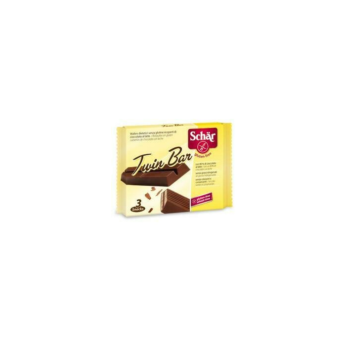 Schar twin wafer cioccolato al latte 3 barrette x 21,5 g