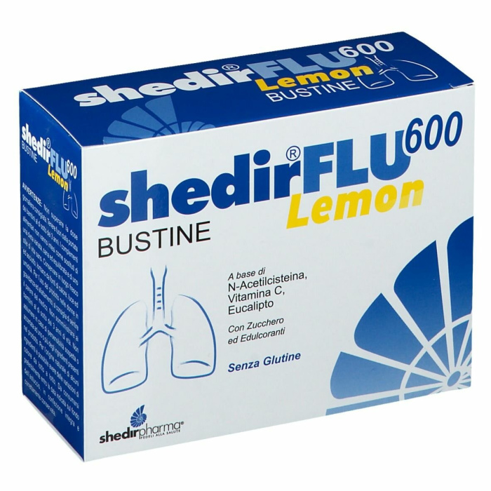 Shedirflu 600 Vitamina e Eucalipto per Vie Respiratorie 20 bustine