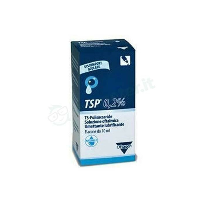 Soluzione oftalmica tsp 0,2% ts polisaccaride flacone 10 ml