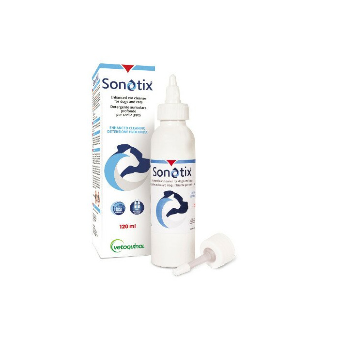 Sonotix Detergente Auricolare Cani e Gatti flacone 120 ml