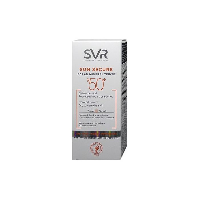 SVR Sun Secure Ecran Mineral Teinté SPF50+ Pelle Secca 60 g