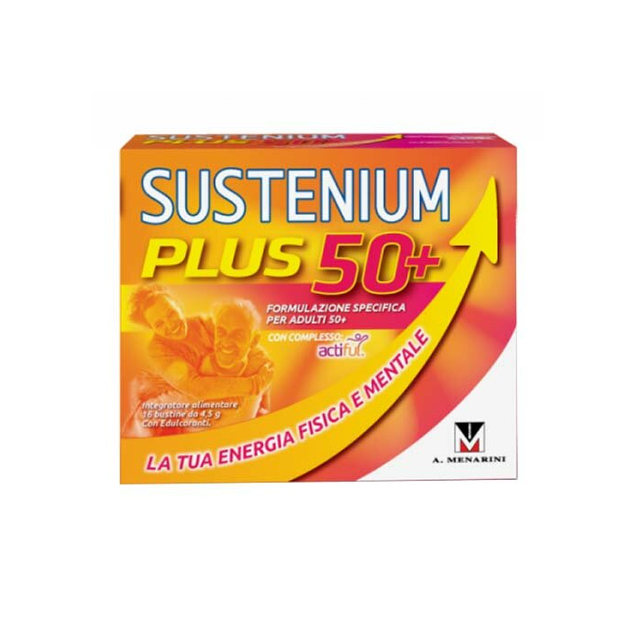 Sustenium Plus Energia Fisica e Mentale 50+ 16 bustine