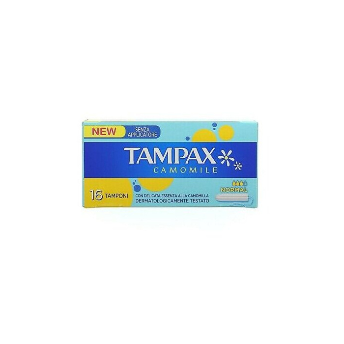 Tampax camomile senza applicatore normal scatola 16 pezzi