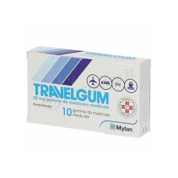 Travelgum antiemetico 10 gomme masticabili 20 mg