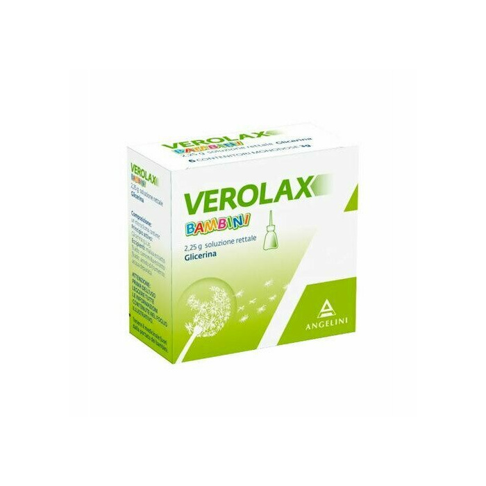 Verolax bambini soluzione rettale glicerina 2,25 g 6 clismi