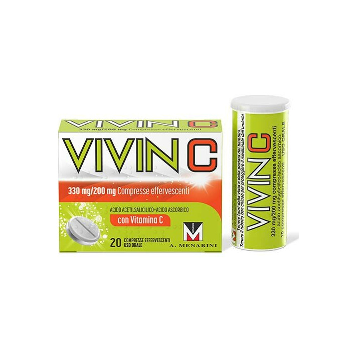 Vivin c 20 compresse effervescenti - 330 mg + 200 mg
