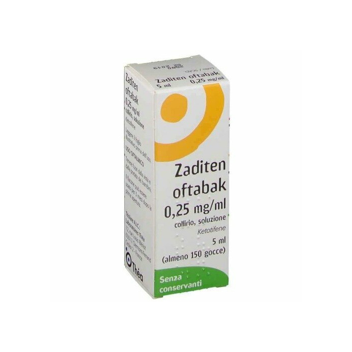 Zaditen oftabak collirio antistaminico 0,25 mg/ml 5 ml