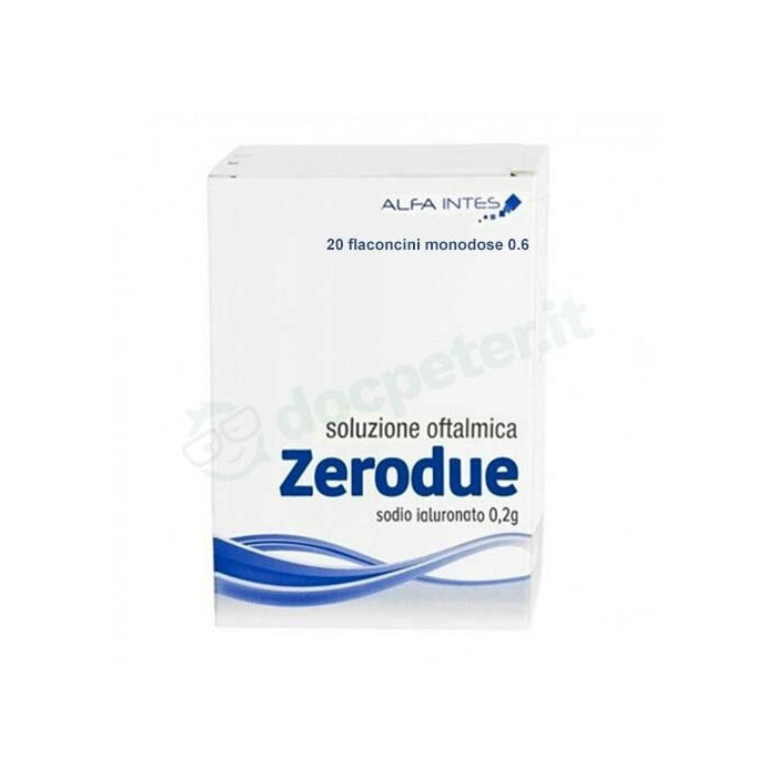 Zerodue soluzione oftalmica 20 flaconcini monodose 0,6 ml