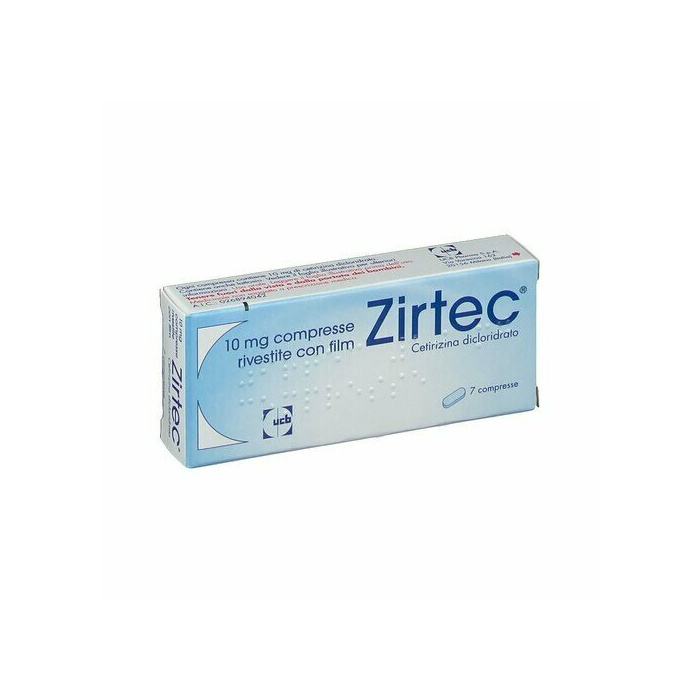 Zirtec 10 mg antistaminico 7 compresse rivestite