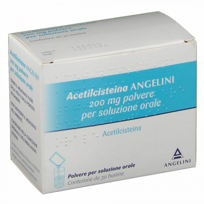 Acetilcisteina 200 mg angenerico 30 bustine