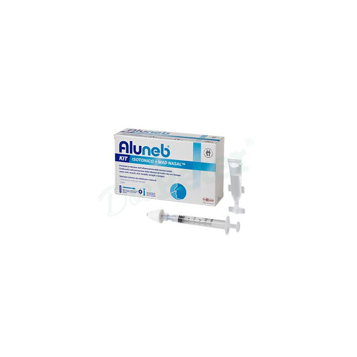 Aluneb Kit Isotonico 15 flaconcini + Mad Nasal Nebulizzatore