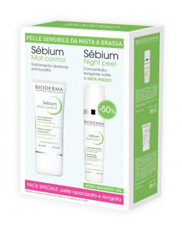 Bioderma Sebium Mat control 40 ml + Night Peel 50% 40 ml